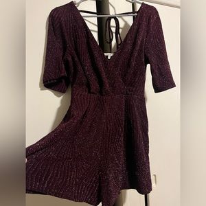 Charlotte Russe Glittery Romper